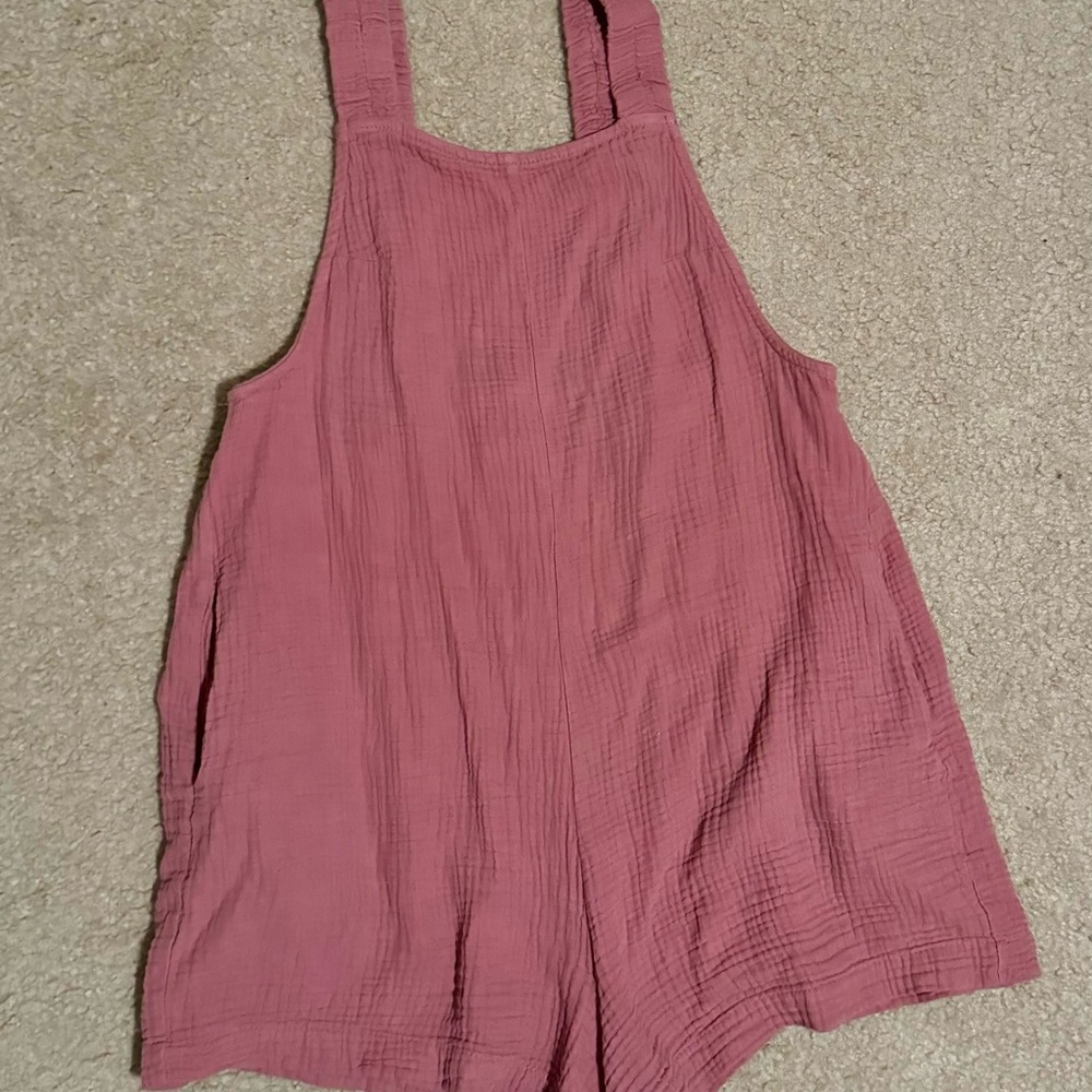 PinkBlush Muave Square Neck Elastic Strap Maternity Romper